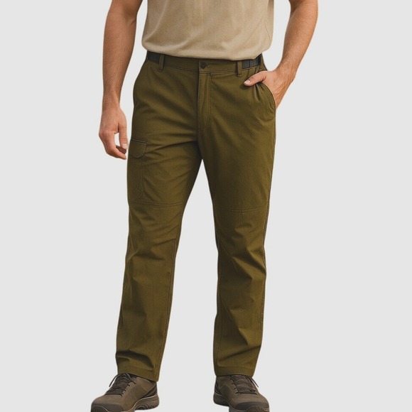 REI Co-op Sahara Hiking Pants‎ Lightweight Adjustable Waist Olive Green Mens M - Picture 1 of 12